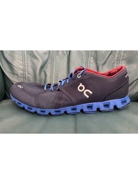 On Cloud X Men’s Size 11.5 Road Running Shoes Midnight Cobalt Blue Lace Up
